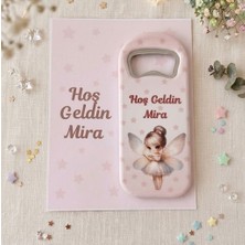 Hayaller Dükkanı 30 Adet Kart Üzeri Perii Kız Bebek Açacak Magnet Yeni Doğan Hediyelik
