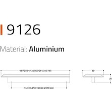 Vuralsin38 9126 -Çizgili Kulp Altın Renk Tek Adet 32 mm Altın Tek Ebat SSY9126 0032 Gl