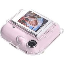 Vuralsin38 Mini 12 Pembe Fotoğraf Makinesi-20'li Film-Mini Albüm ve Şeffaf Kılıf Seti