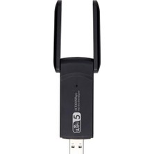 Vuralsin38 Antenli Wifi Adaptörü AC1300MBPS Dual Band USB Wifi Adaptör | 2.4g/5g Kablosuz Ağ Adaptörü | USB 3.0 Yüksek Hız | -Gain Antenli Wifi Dongle | Pc Laptop Masaüstü Için Uyumlu | Windows & Mac
