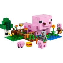 Vuralsin38 Minecraft Yavru Domuz Evi 21268 – 7 Yaş ve Üzeri Çocuklar Için Kahraman Figürü, Yaratıklar ve Orman Biyomu Içeren Çiftlik Hayvanı Yapım Seti, Erkek ve Kız Çocukları Için Hediye Fikri (238 Parça)