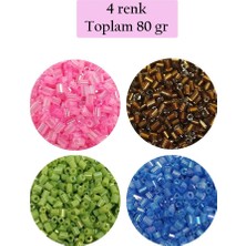 Asil Acar Home Kesme Cam Boncuk 2mm - 4 Renk - Toplam 80 Gram - BNC440