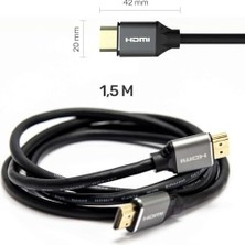 Vuralsin38 Unıtek HDMI 2.1 Kablo 1,5 M 8 K, Ultra Speed HDMI Sorunsuz 8K@60Hz, 4K@120Hz, Dinamik Hdr 10 +, Dolby Vision, Earc, OLED Tv, Gaming, Xbox Series X, Ps5, Alüminyum Fiş, Esnek