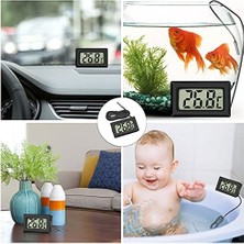 Vuralsin38 Thlevel Dijital LCD Termometre Sıcaklık Monitörü Harici Sensörü ile Buzdolabı Dondurucu Buzdolabı Akvaryum