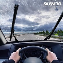 Vuralsin38 Valeo Silencio Flat Blade Set Silecek Bmw 3 Serisi (E90, E92, E93), Gla X156 (2015-2019), A Serisi W176 (2014-2018), (600+475 Mm) 574470