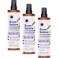 Vuralsin38 Ecran Solaire Güneş Koruyucu Süt 200 ml Tüm Ciltler Için (3 Paketi)