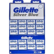 Vuralsin38 Silver Blue Tıraş Bıçağı Çift Kenarlı Jilet 5X20'LI 100'LÜ Kartela