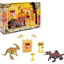 Vuralsin38 Primal Clash 2'li Dinozor Savaşı Oyun Seti - Trimetrodon Vs Parasaur