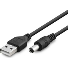 Epilons Tablet Şarj Kablosu Usb To 5.5*2.5 1M Siyah HDX1323