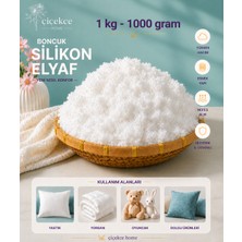 ÇİÇEKCE HOME boncuk silikon elyaf 1 kg 1.kalite çiçekce home