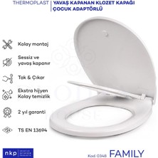 Empressco Plodna House C Form Çocuk Adaptörlü Klozet Kapağı | Yavaş Kapanan Aile Tipi (Oval) - Fiyatı, Yorumları