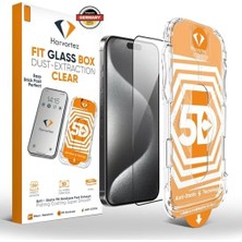 Vuralsin38 17 Pro / 16 Pro / 17 ile Uyumlu Kolay Kurulum Aparatlı Ekran Koruyucu - Anti-Statik Toz Önleyici, 9h+ Ultra Dayanıklı Temperli Cam, Kristal Netliğinde Tam Koruma - Clear