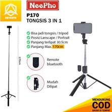Vuralsin38 Bluetooth Kumandalı Telefon Tripodu – Ayarlanabilir Yükseklikli Selfie Çubuğu, Masaüstü ve Portatif Tasarım, Ev, Stüdyo, Tatil, Kamp ve Dış Mekan Çekimleri Için Uygun P170