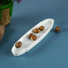 Vuralsin38 Lunar Yuvarlak Zeytin Servis Tabağı Renkli Desenli 25 cm