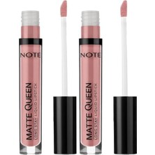 Vuralsin38 Cosmetics Lipstick 03 Rose Dust Kalıcı Likit Ruj, Nude (2 Paketi)