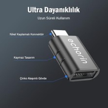 Vuralsin38 Otg Akıllı Giriş USB 3.0 To Type-C Dönüştürücü Adaptör Çevirici 5gbps, 16, Pro, Pro Max, M2, M3, M4 MacBook Pro, Air, iPad Pro ve Galaxy S25, S24, S23 ve Tabletler ile Uyumlu