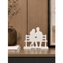 Gragold3 Design Better Together Çift Silüeti Dekoratif Obje