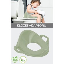Empressco Meleni Baby Çocuk Kulplu Klozet Kapağı Adaptörü - Unisex Tuvalet Eğitimi Alıştırma Oturağı - Yeşil - Fiyatı, Yorumları