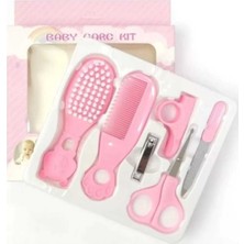 Empressco Vi Caro 6 Parça Pembe Bebek Çocuk Bakım Seti Tarak Tırnak Makası ve Aparatı Saç Fırçası Törpü Makas - Fiyatı, Yorumları