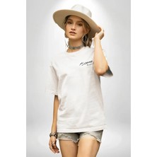 Deridün Yıldız Shoes 30 Ağustos Zafer Bayramı Atatürk Temalı Oversize Bisiklet Yaka T-Shirt - Beyaz
