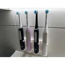 Abundix 3d Studio 4 Bölmeli Plastik Diş Fırçası Standı Banyo Düzenleyici Şık Tasarım