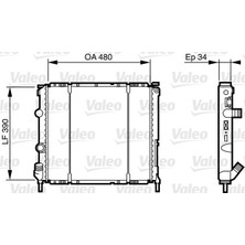 Valeo Mixdepo Radyatör Clio Ii 98 Kng 98-03 Ac Mek 480X390X34