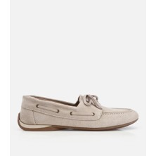 Hotiç 01AYH320480A700 KADIN Süet Deri Bej Comfort Günlük Loafer