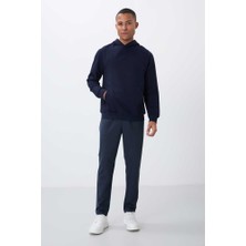 Stsahra  Erkek Lacivert Sweatshirt