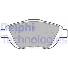 Delphi Mixdepo Ön Fren Balatasi Corsa F 19 Crossland 17 Mokka 20 C3 Ii-Iii-Aircross 09 C4 14 208 19 2008 19 Ds3 15 15 Inç 283MM
