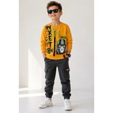 Stsahra  Erkek Çocuk Sarı Sweatshirt