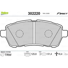 Valeo Mixdepo Ön Balata Fiesta Vi 1.4-1.4tdci 1.6 Tdci 08 Swift 10 Justy 07 Mazda Ii 07 Sirion 08 Fte Kirmizi Kutu