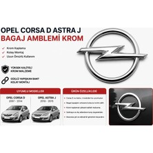İTHAL Opel Corsa D Astra J Bagaj Amblemi Krom Logo Yazı