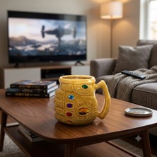 Unbranded Marvel Avengers Thanos Sonsuzluk Eldiveni 3D Porselen Kupa Bardak