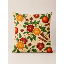 Pikko Home Akdeniz Esintisi Dijital Baskı Polyester Kırlent Kılıfı(Kr)