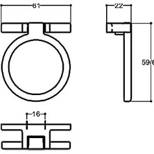 Vuralsin38 Altın Rengi 50 mm Sallantılı Kulp