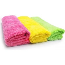 Vuralsin38 Ölçekli Temizlik Bezi 3’lü Paket Mikrofiber Genel Temizlik Bezi, Yüksek Emici Tüy Bırakmayan Easyclean Bez, Mucize Temizlik Bezi Cam, Araba, Pencere, Aynalar, Bulaşıklara, Yeniden Kullanılabilir