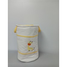 Empressco Ege Home Decoration&accessories Ege Home Zürafa Nakışlı Bebek Çocuk Oyuncak Kirli Çamaşır Sepeti Sarı - Fiyatı, Yorumları