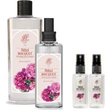 Rebul Bouquet 4'lü Set 270 ml + 100 ml + 50 ml İkili Limon Kokulu Sprey 70 Derece Ferahlatıcı İkili