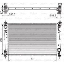 Valeo Mixdepo Radyatör Doblo 1.4-1.3 Dmtj 10 - Combo 1.3 Cdti 12 - Mekanik Ac /- 620X400X16