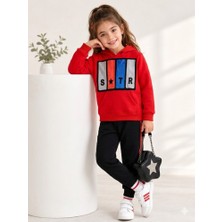 Stsahra  Kız Çocuk Kırmızı Sweatshirt