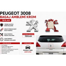 İTHAL Peugeot 3008 Bagaj Amblemi Krom 7810.AH