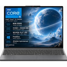 Lenovo IP3 83K100Q0TR-01 i5-13420H 8GB DDR5 512GB+256GB SSD WUXGA 15.3" IPS FreeDos