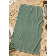 Daylife Surfing Desenli Hızlı Kuruyan Plaj Havlusu 75 x 150 cm Pamuk-Polyester Modern Tasarım