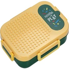  vagon beslenme kabı paslanmaz çelik lunchbox vgn-7161 (karışık renk 1 adet)