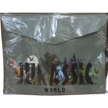 Belirtilmemiş Keskin Color Jurassic World Çıtçıtlı Dosya A4 120770-21 (12 Li Paket)