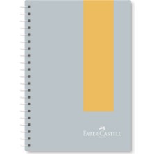 faber-castell defter spiralli plastik kapak pastel 100 yaprak kareli (3 lü paket) 5075000516000