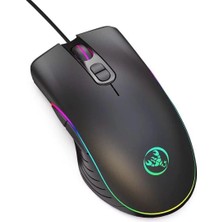 HXSJ A867 RGB Işıklı Kablolu Makrolu Oyuncu Mouse - 8000 DPI 7 Tuşlu Sunplus Çipli Gaming Fare - MYZUMAX Özel Seri