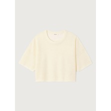 American Vintage Bej Kadın Yuvarlak Yaka Sweatshirt EPA18AE26