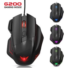Zerodate G200 RGB Işıklı 7 Tuşlu 2400 Dpı Ergonomik Gaming Oyuncu Mouse - Çift Ateş Özellikli - MYZUMAX Özel Seri