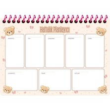 Belirtilmemiş Keskin Color Planner 17X24Cm 52 Yaprak Haftalık Spiralli Trend 830162-99